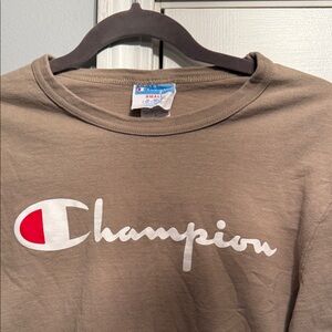 Champion Brown T-Shirt with Logo